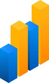 Upward trending growth chart